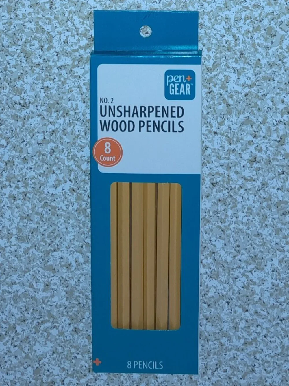 NEW Lot of 8 Walmart Brand Pen+Gear Unsharpened Wood Pencils Smooth Writing
